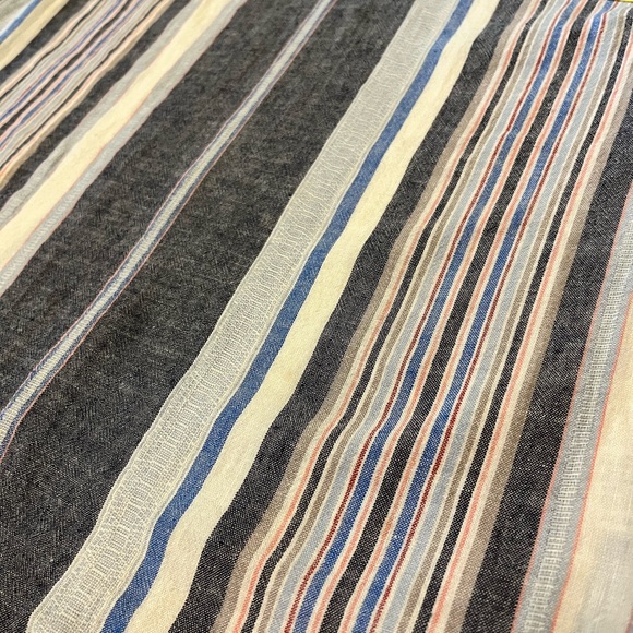 A New Day Tie-Shoulder Linen Tank in Nautical Stripe - Picture 3 of 5